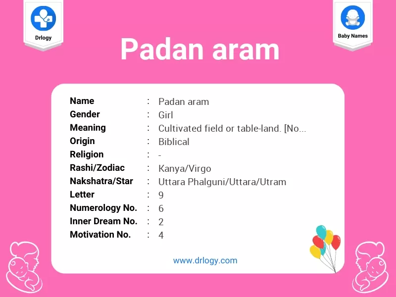 Padan Aram Name Meaning